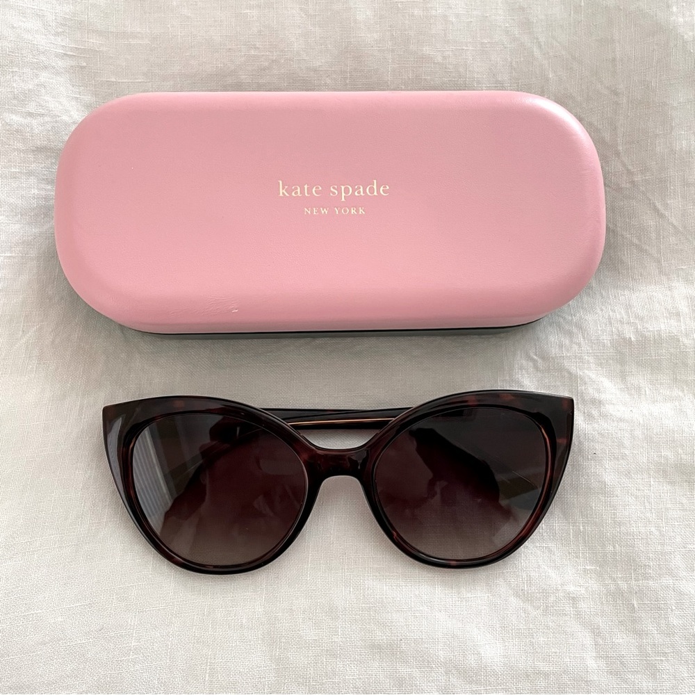 Kate Spade Amya Cat-Eye Sunglasses in Brown Tortoise Shell